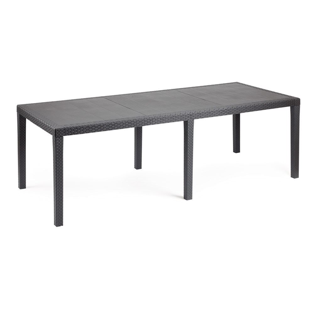 Pro-Garden tuintafel 'Queen' 220x90x72cm - Antraciet