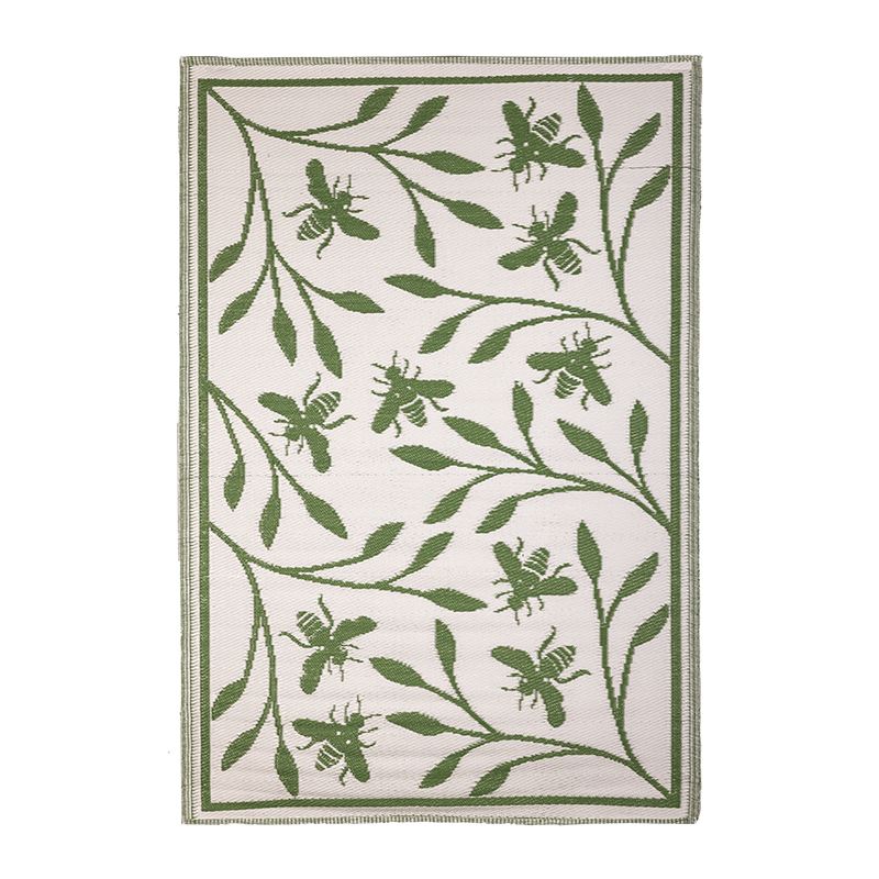 Esschert Design tuintapijt met bijendesign - LxBxH: 121,3x182,6x0,4cm afbeelding