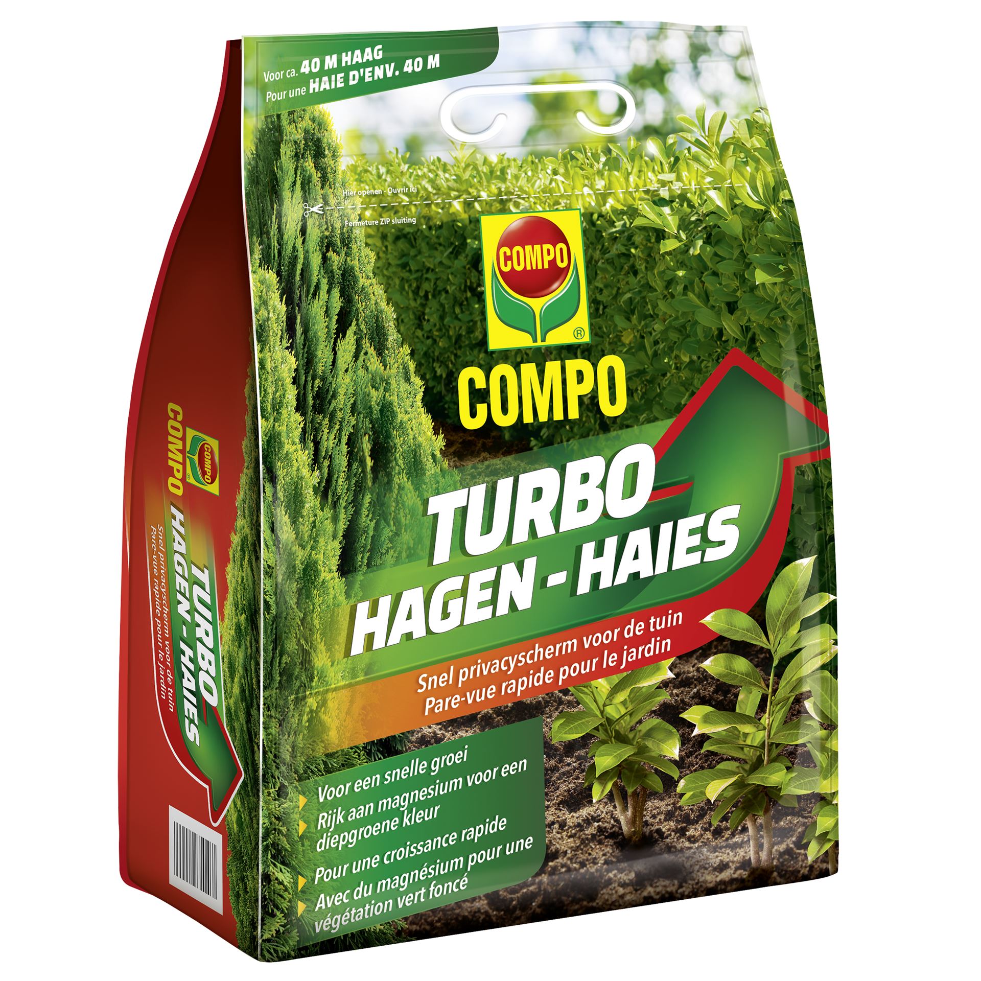 Compo meststof voor hagen - Turbo - 4 kg afbeelding