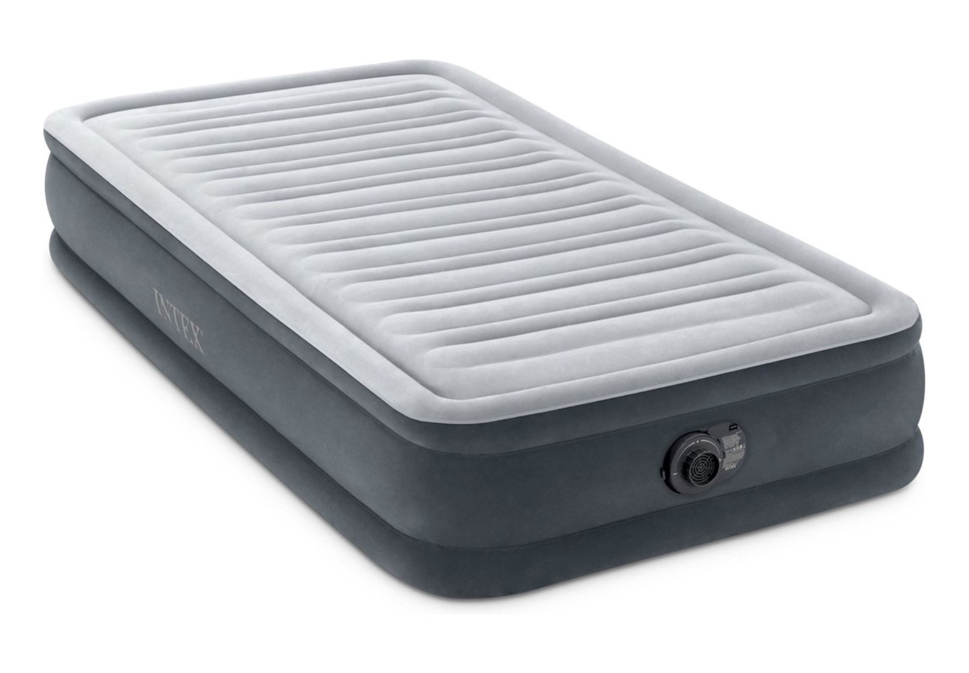Intex Luchtbed Twin Comfort Plush - 191x99x33 cm - Met ingebouwde pomp en reistas afbeelding