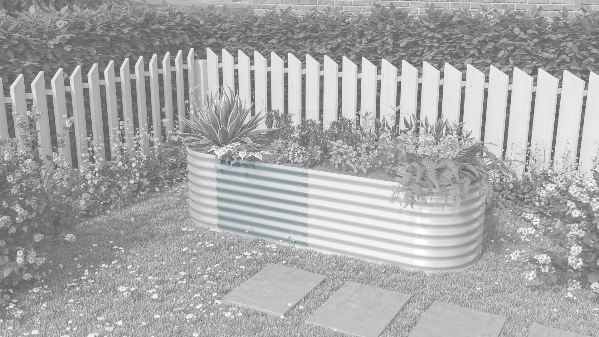 Vitavia uitbreiding voor zaaibed Vita Round 630 - Stretched - 63 cm - Zincalume wit afbeelding