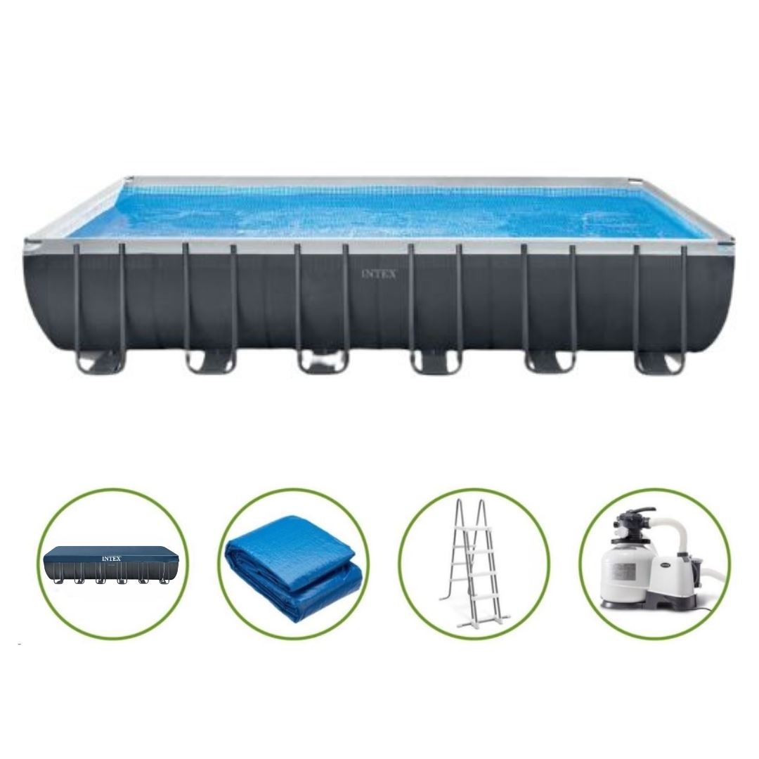 Intex Ultra XTR Frame Set opbouwzwembad - rechthoekig - L732 x B366 x H132 cm afbeelding