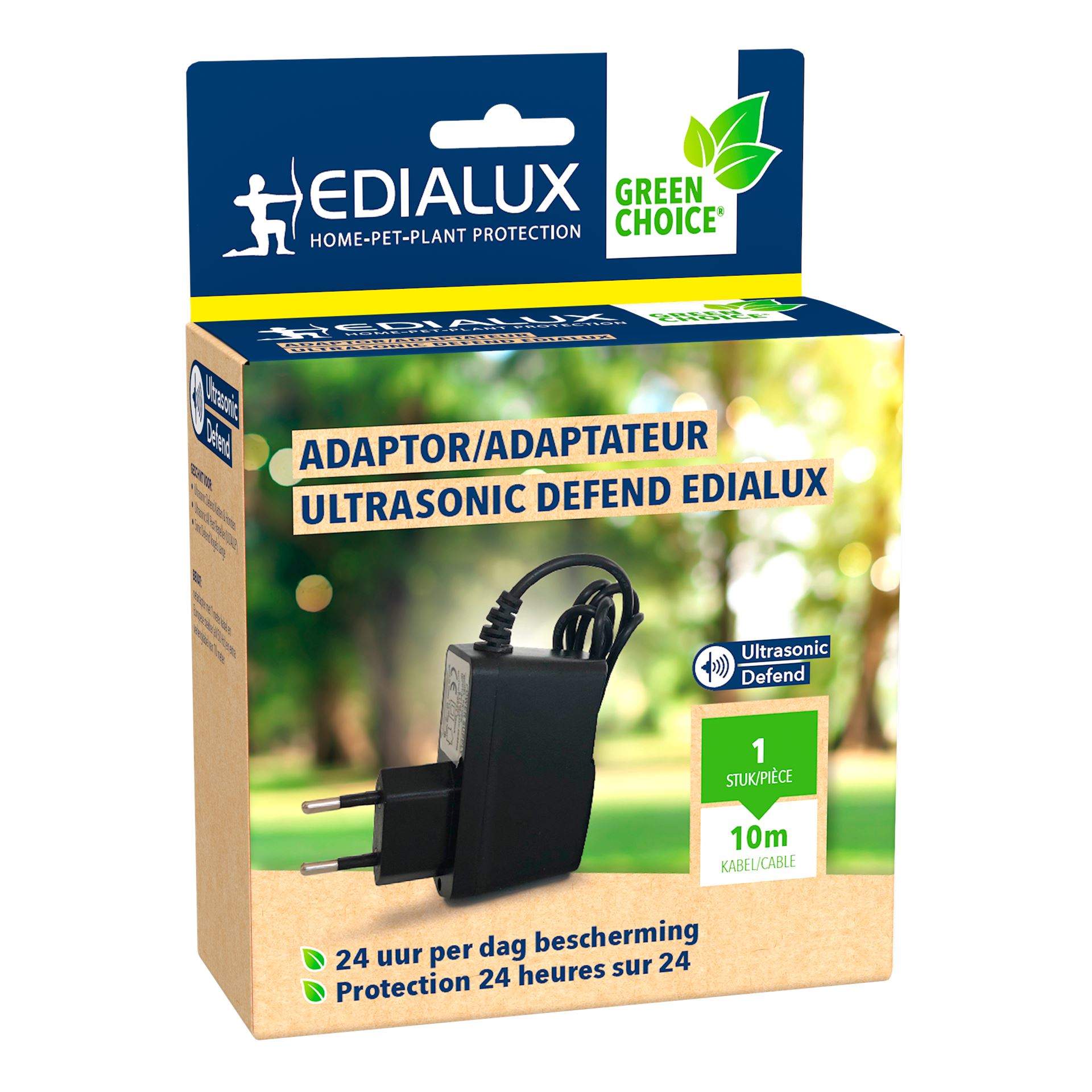 Edialux Netadapter - 11m Kabellengte - Geschikt voor Ultrasone Verjagers afbeelding
