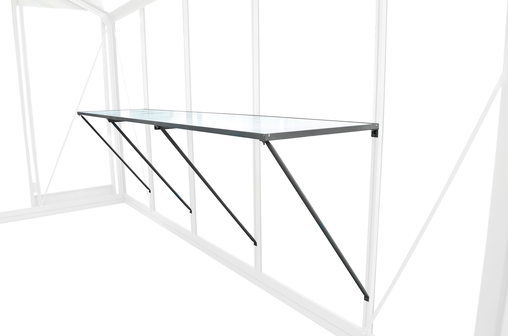 ACD universele werktafel in aluminium (niet gecoat) 225 x 52cm afbeelding