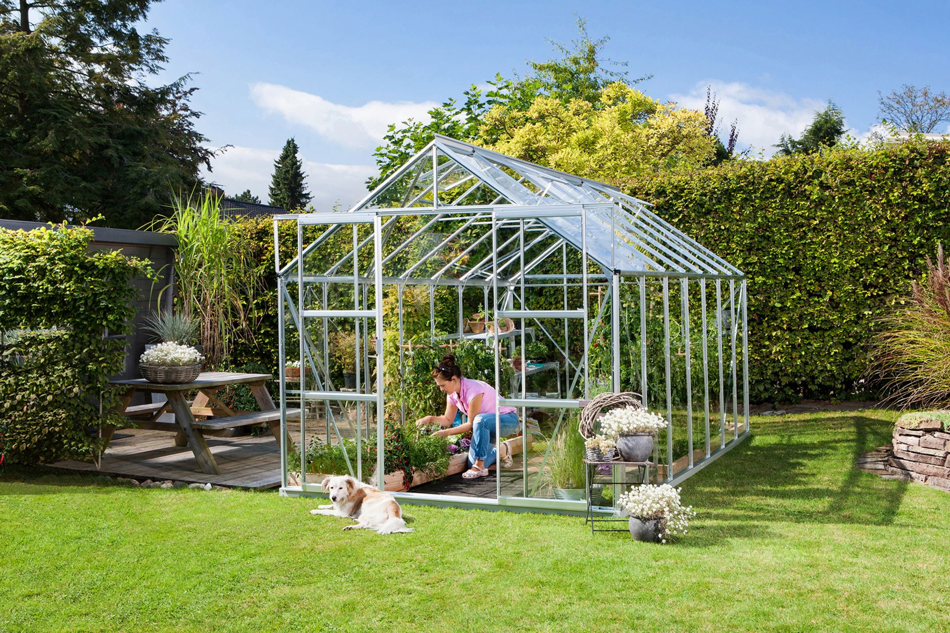 Vitavia Uranus serre - 11,5m² - Aluminium afbeelding
