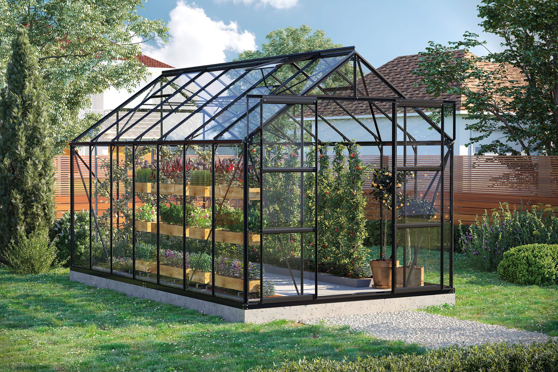 Vitavia Uranus serre - 11,5m² - Zwart afbeelding
