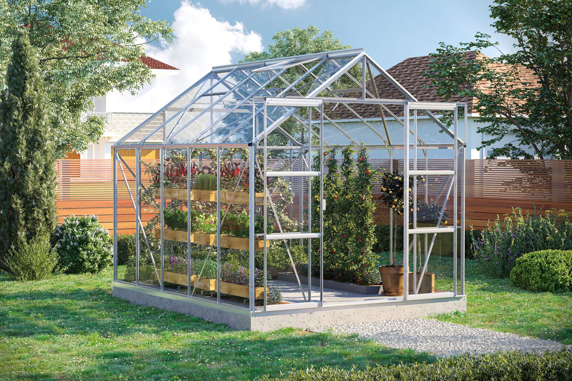 Vitavia Uranus serre - 8,3m² - Aluminium afbeelding