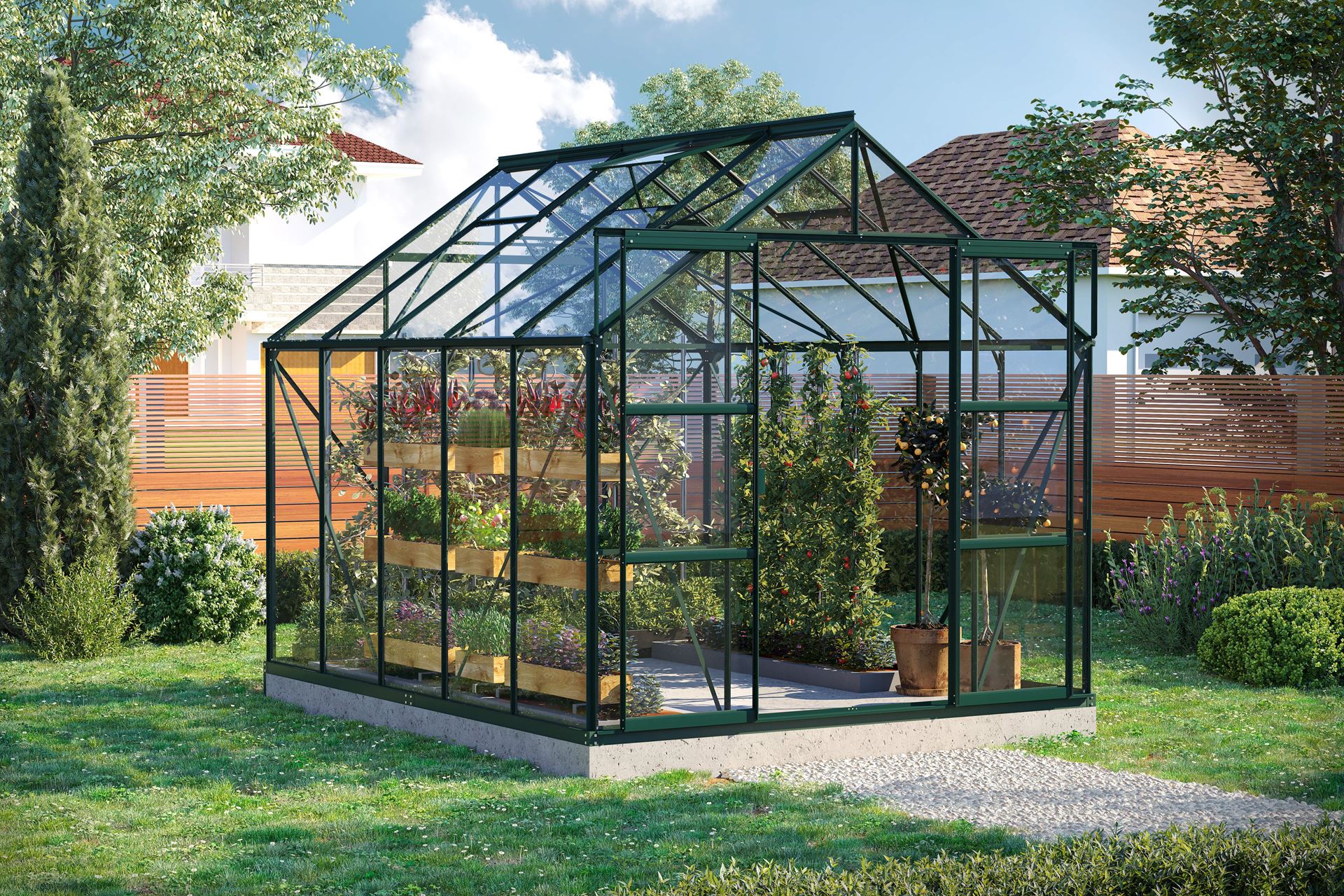 Vitavia Uranus serre - 8,3m² - Donkergroen afbeelding