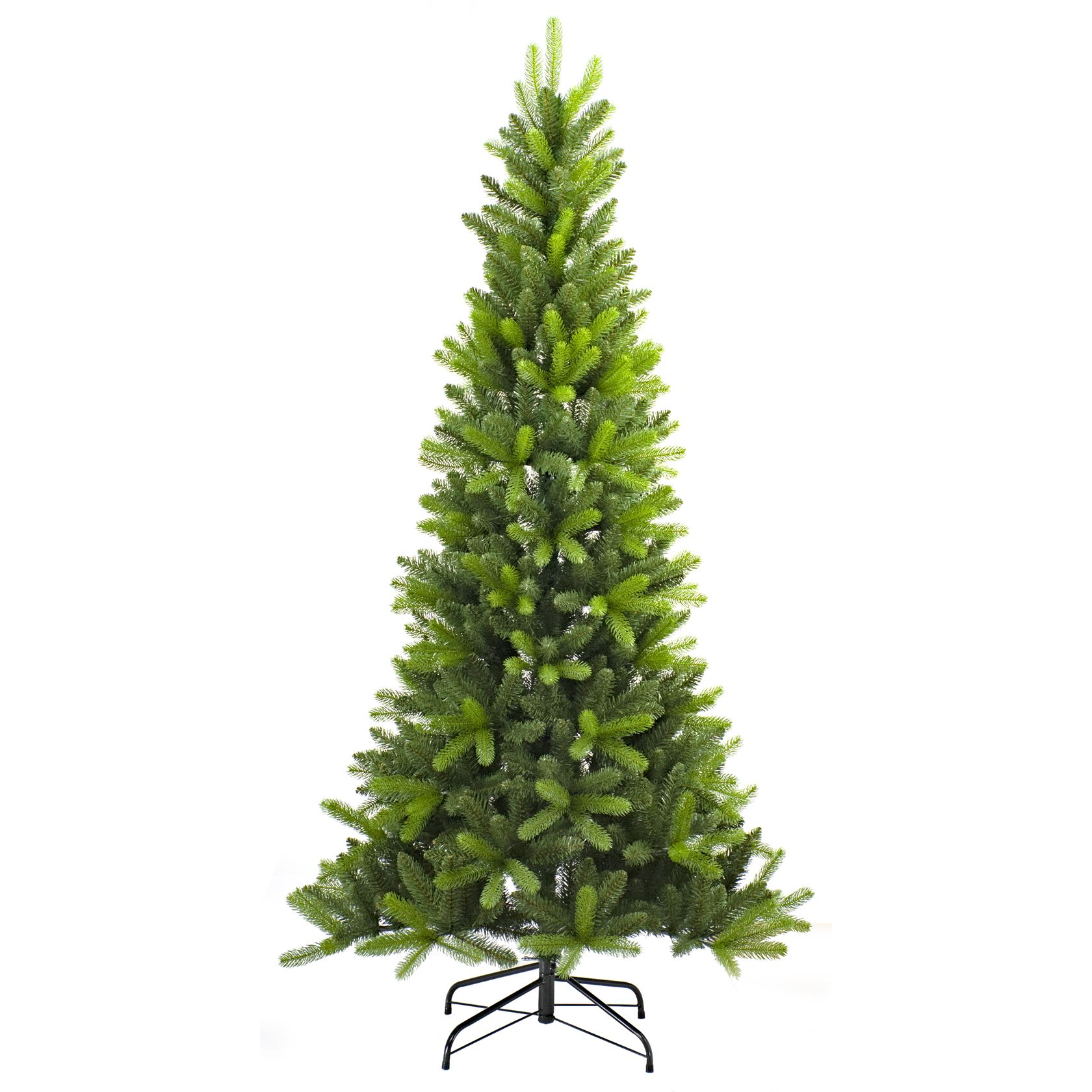 Utah kunstkerstboom smal - 180 cm - groen -Ø 93 cm - 872 tips - metalen voet afbeelding