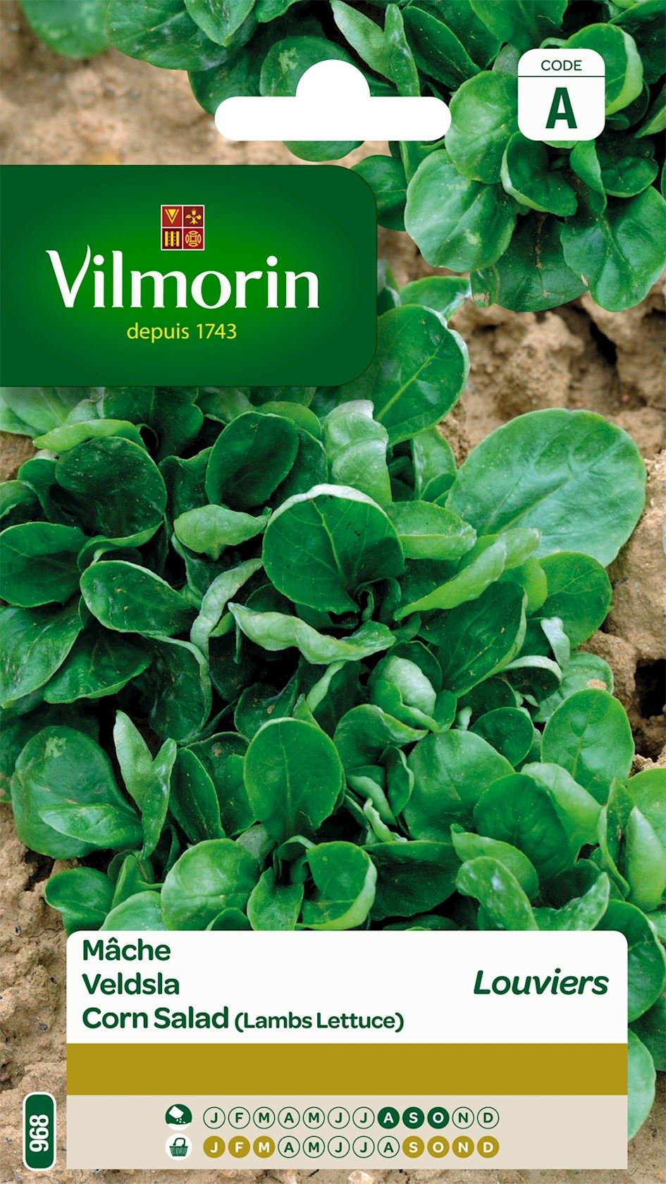 Vilmorin Veldsla zaden - Louviers afbeelding