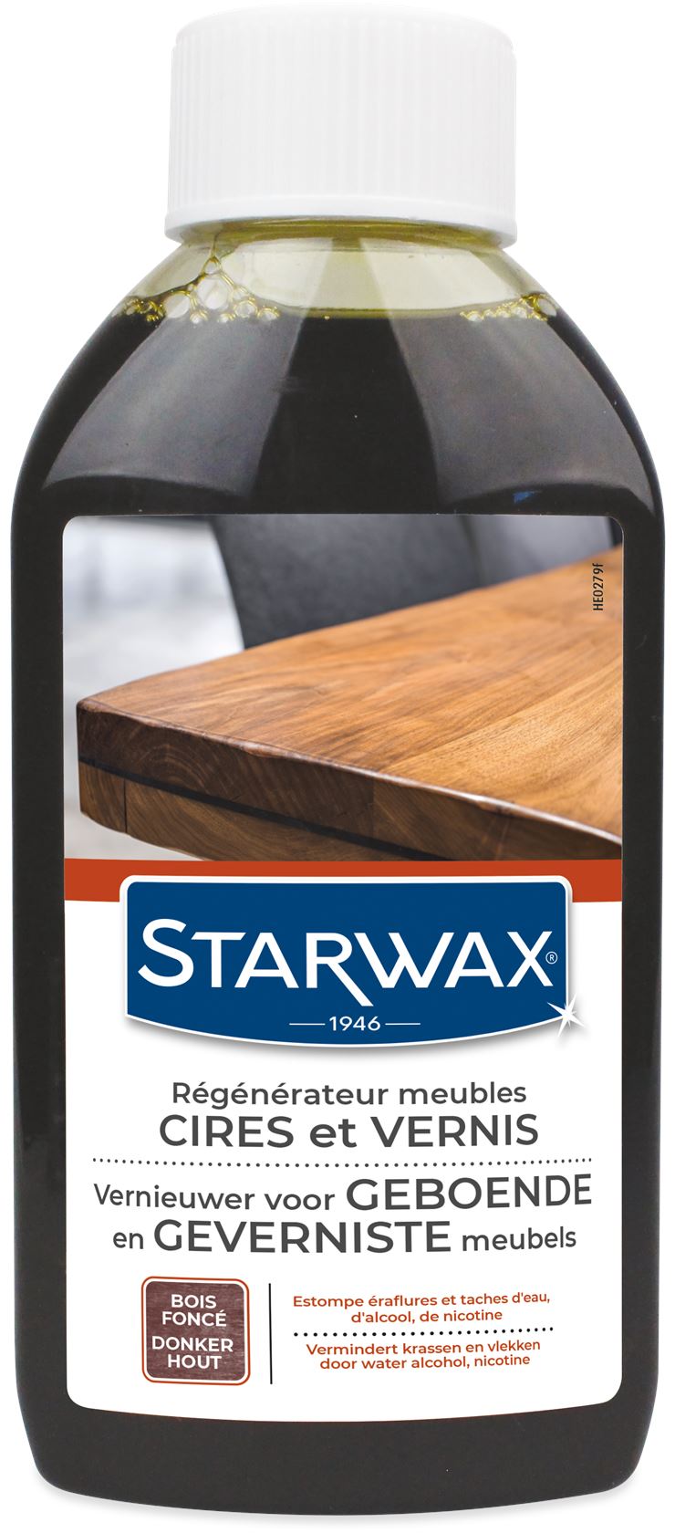 Starwax vernieuwer voor geboende of verniste meubels - Donker hout - 250ML afbeelding