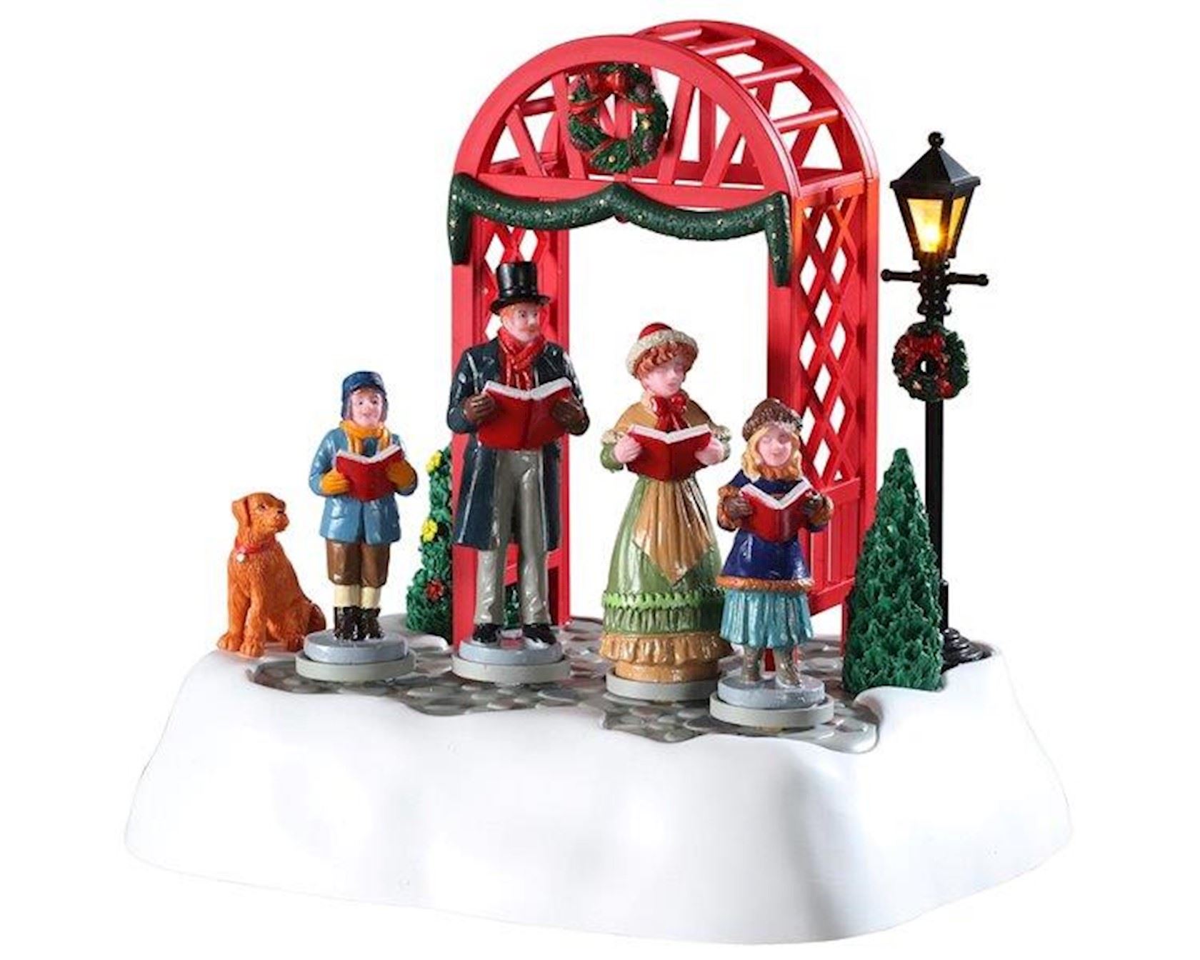 Lemax -'Victorian Carols'- Verlicht figuur met animatie - Exclusief adapter (werkt ook op batterijen) afbeelding