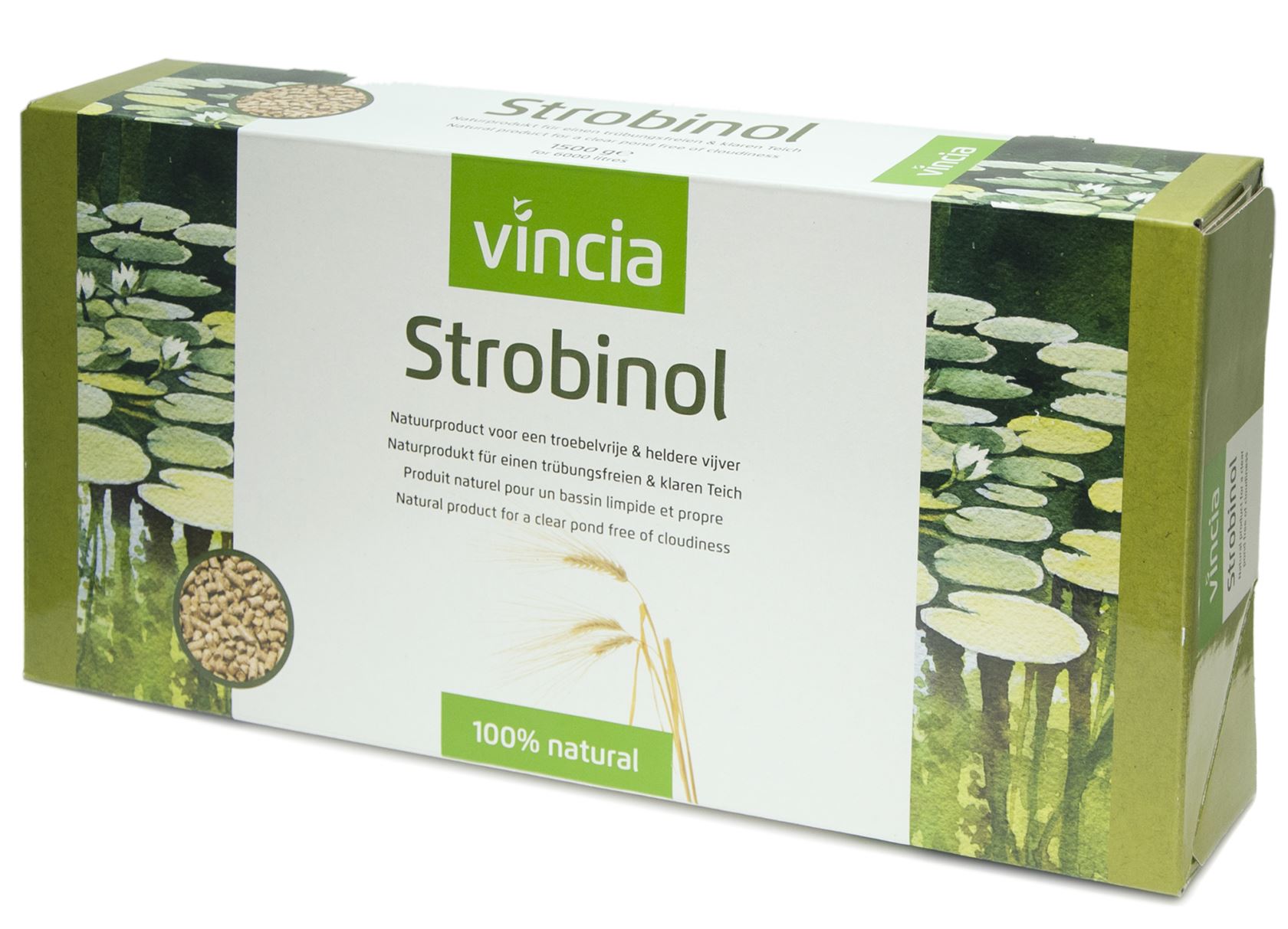 Velda Vincia Strobinol 1500 g - natuurproduct voor vijvers, gerstestro in korrelvorm afbeelding