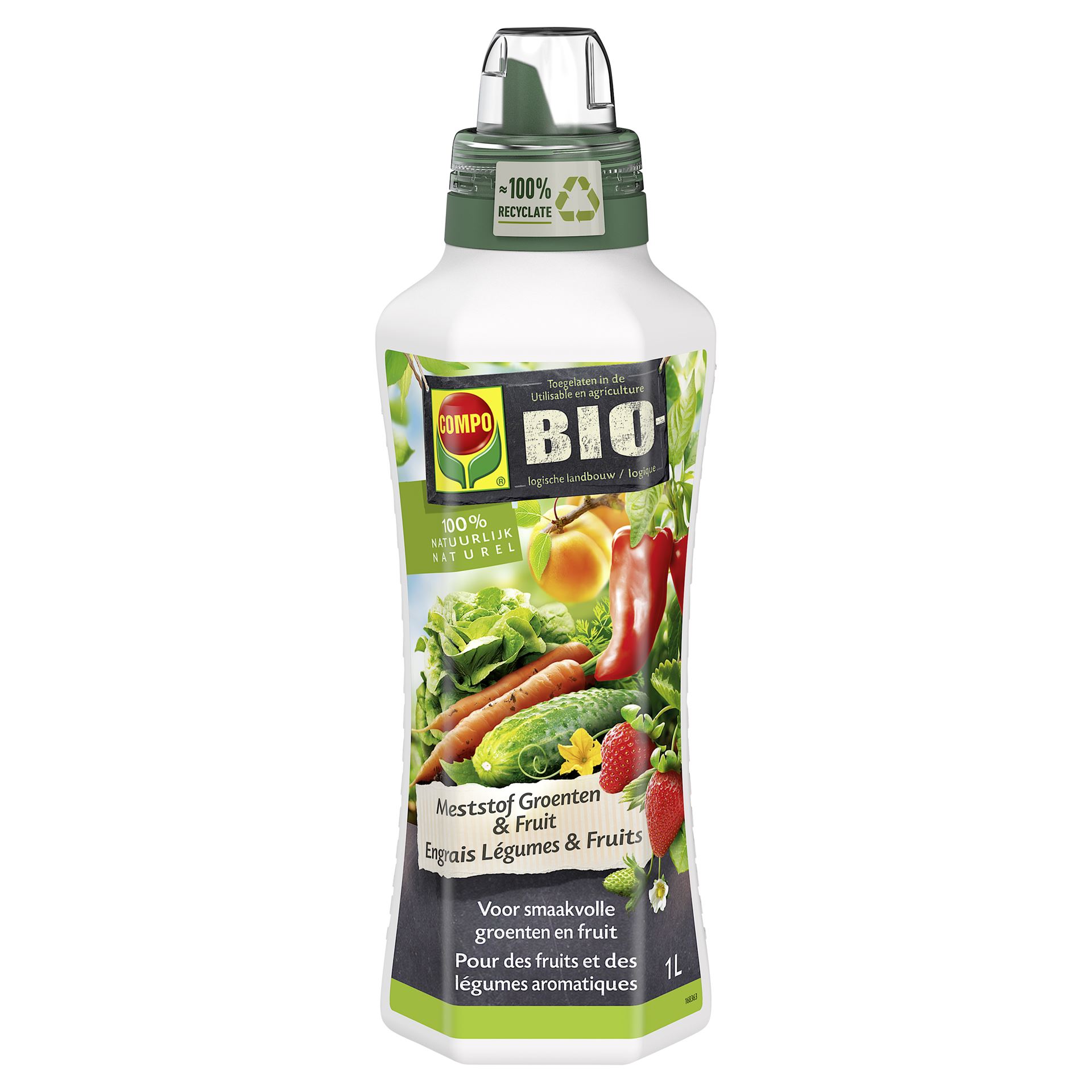 Compo vloeibare meststof voor groenten & fruit – 1 L – bio