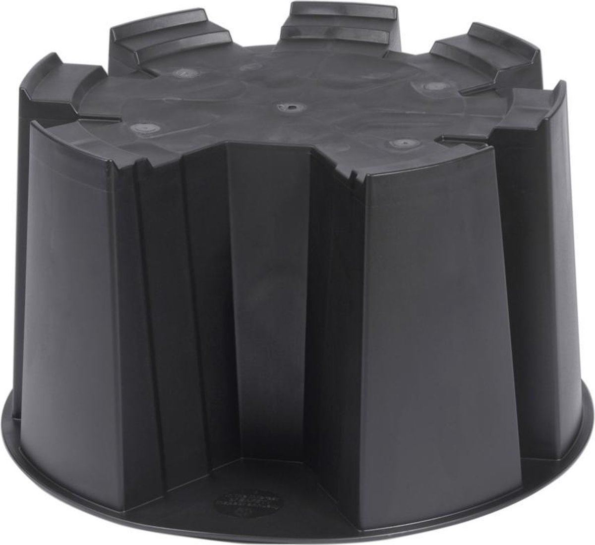 Practo Garden voet classic 100 l / 120 l / 210 l zwart - Regenton accessoires - 53x53x31cm afbeelding