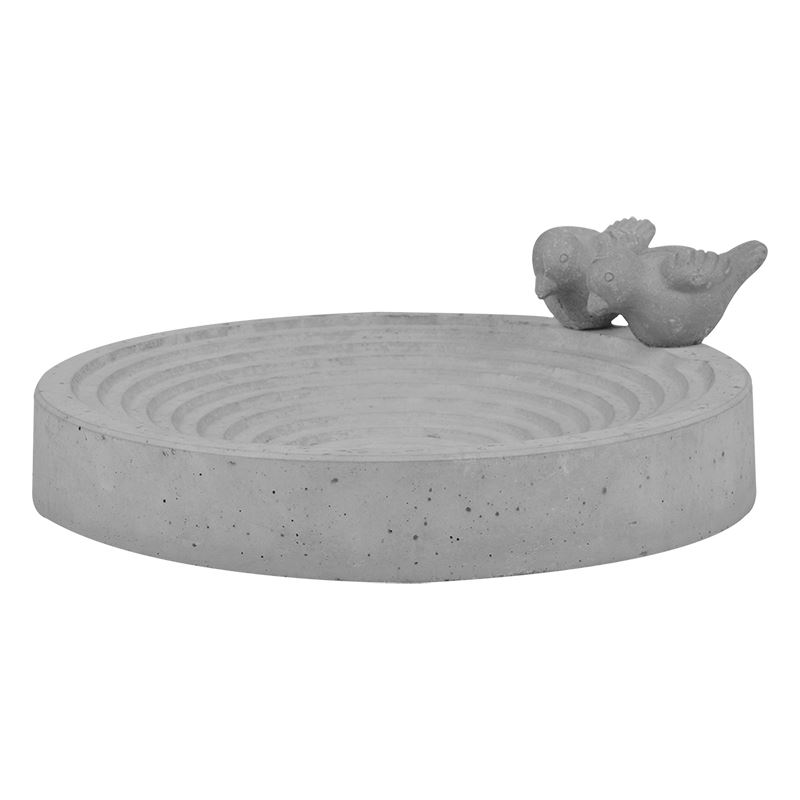 Esschert Design vogelbad beton L - LxBxH: 29x29x8,8cm afbeelding