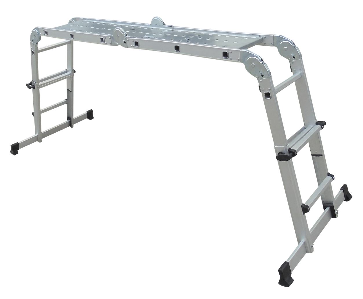 Escalo telefold aluminium - Telescopische vouwladder - H97cm afbeelding