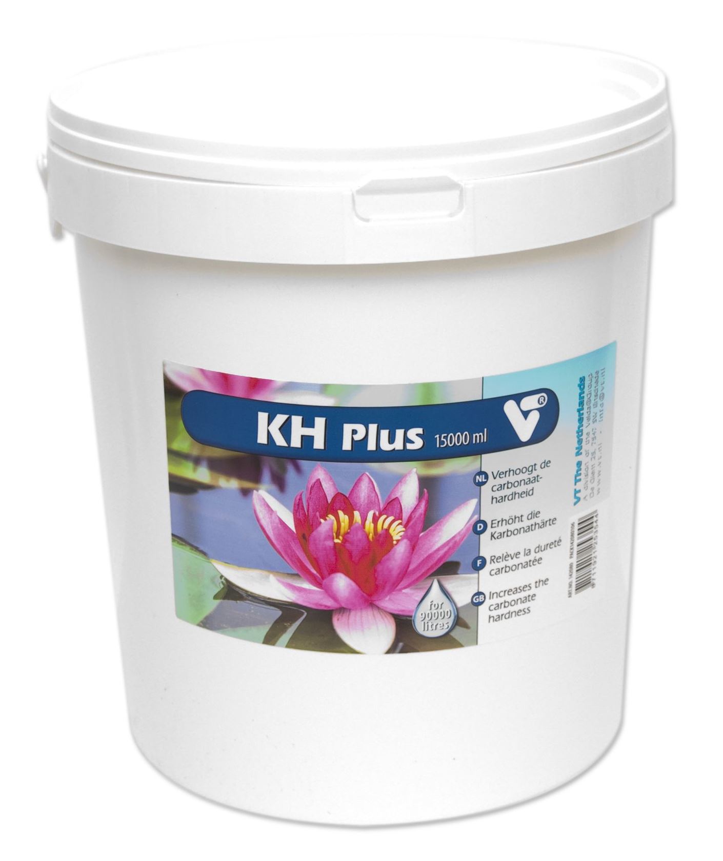 VT KH Plus 15 l voor 90.000 l - verhoogt de carbonaathardheid, in handige emmer afbeelding