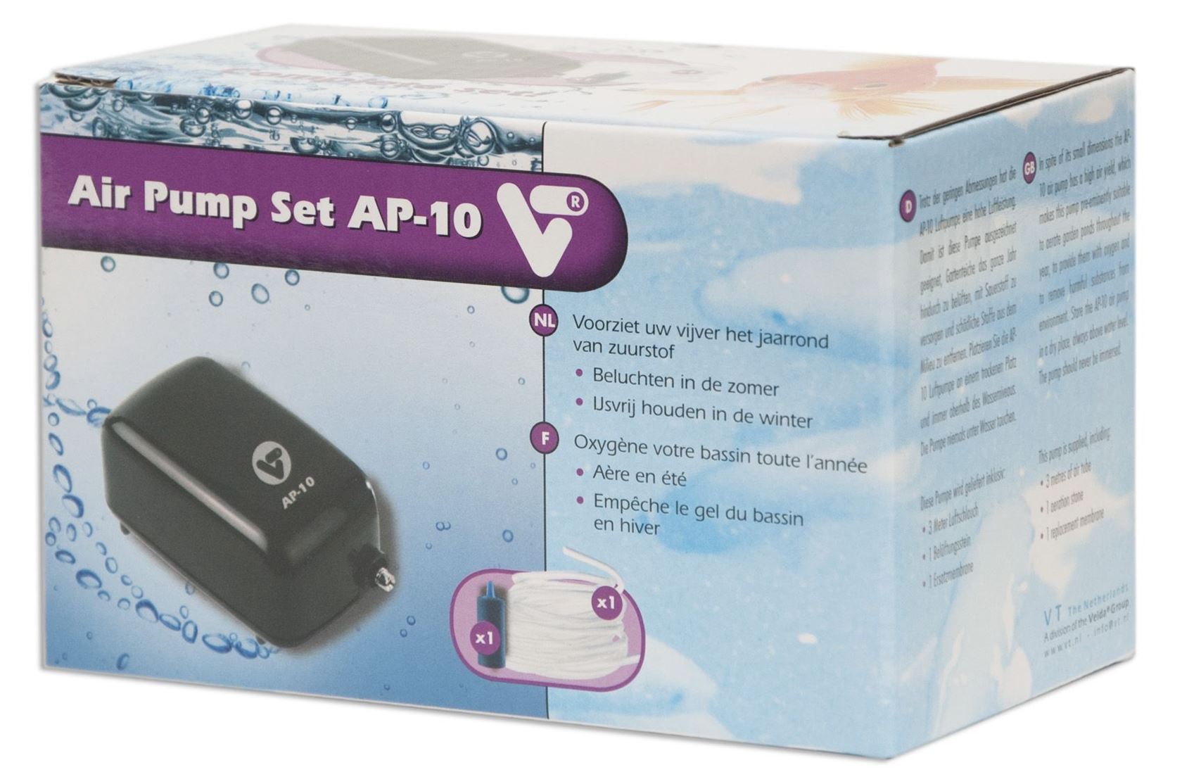VT V-Tech Air Pump Set AP-10 - luchtpomp met luchtslang en luchtsteen afbeelding