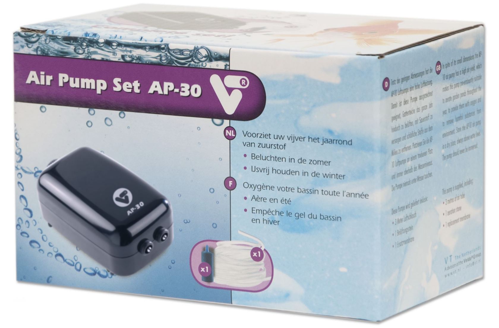 VT V-Tech Air pump Set AP-30 - luchtpomp met luchtslang en luchtstenen afbeelding