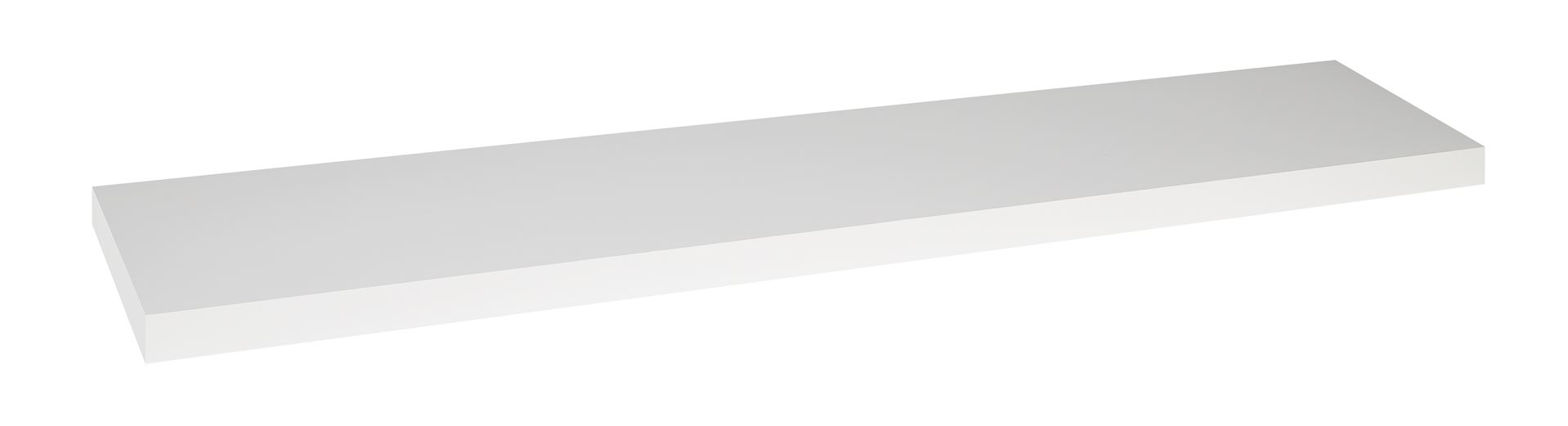 Practo Home wandtablet wit wit - Muurdecoratie - 23,5x120x3,8cm afbeelding