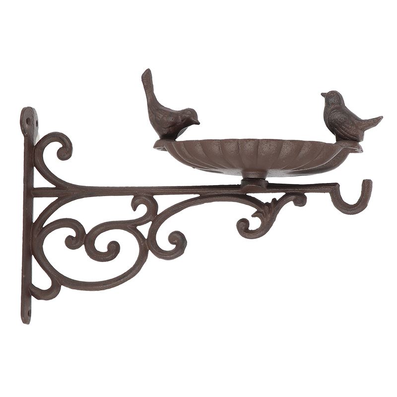 Esschert Design wandvoederschaal met haak L - LxBxH: 23,7x35,5x24,5cm afbeelding