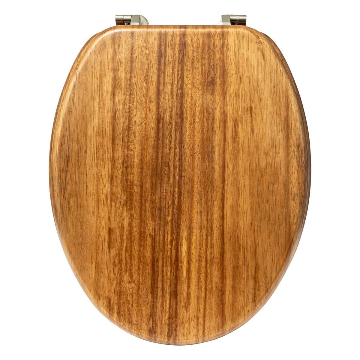 5Five Woody Toiletbril - Bruin - Acacia Hout - Universeel