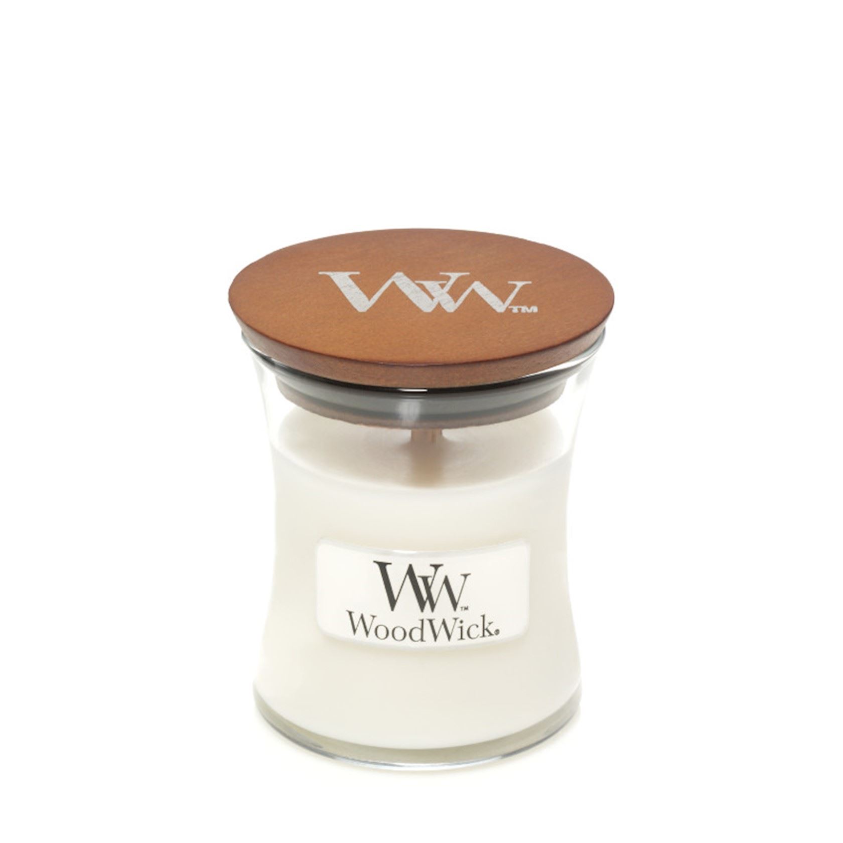 WoodWick geurkaars - Mini - White Teak