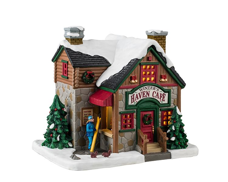 Lemax - 'Winter's Haven Cafe' - Verlicht gebouw