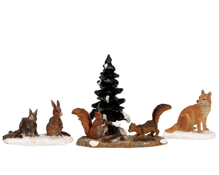 Lemax Woodland Animals - miniatuur kerstfiguur afbeelding