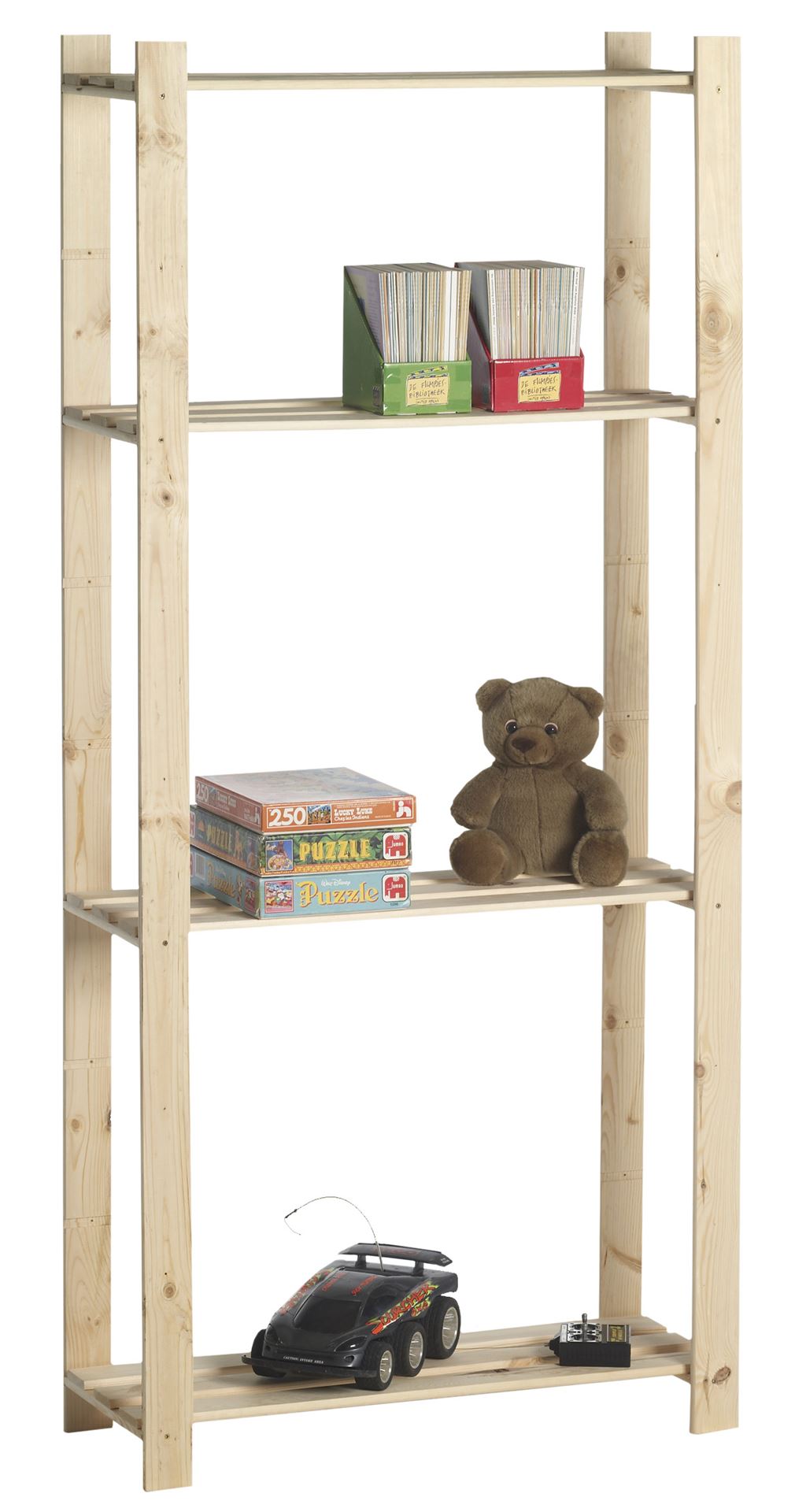 Practo Home opbergrek met 4 legborden - Max. 60KG - Enkel - 175x80x30cm