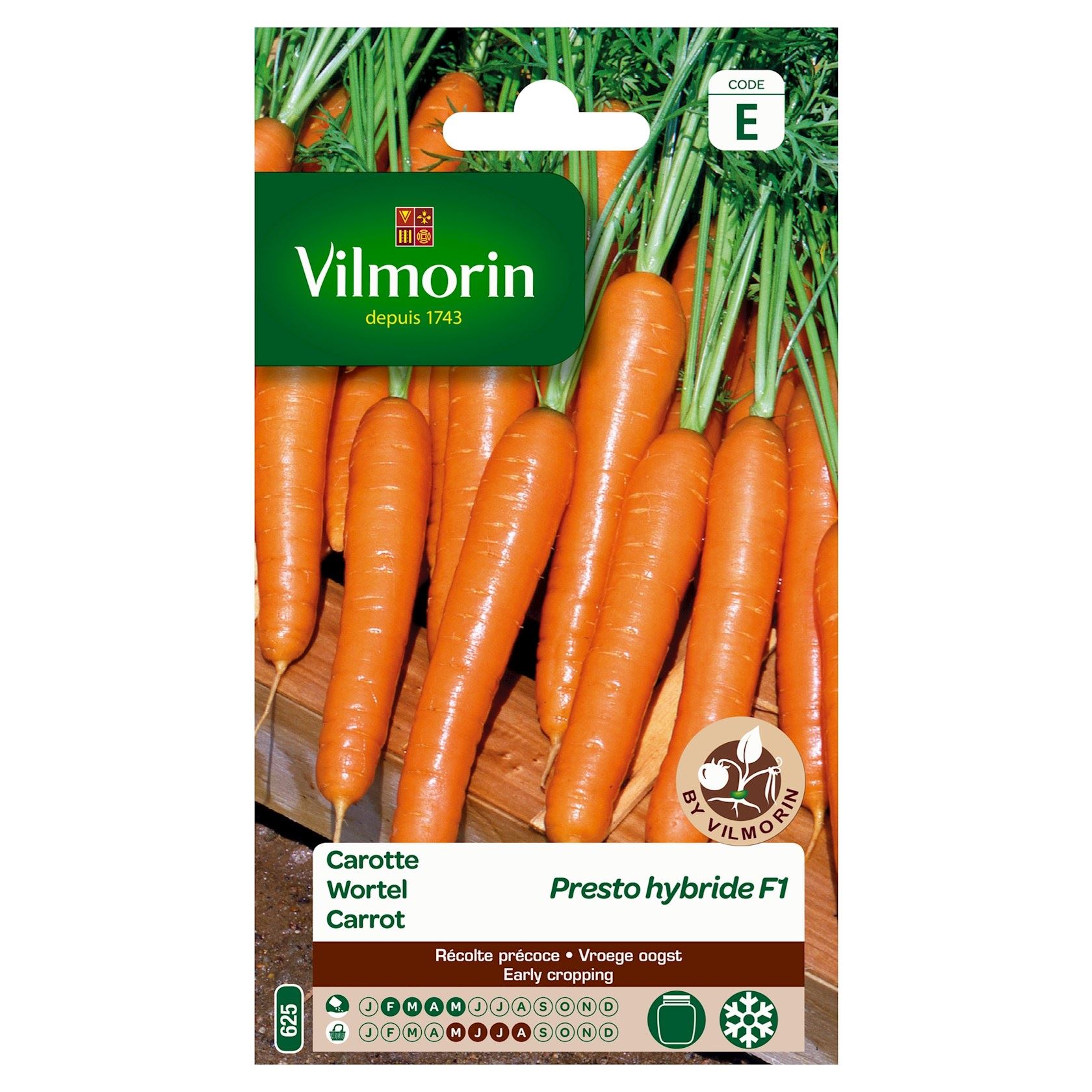 Vilmorin Wortel zaden - Presto HF1 afbeelding
