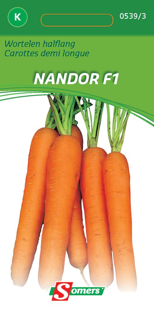 Somers Wortelen Halflange Nandor F1 - Hybride wortel afbeelding