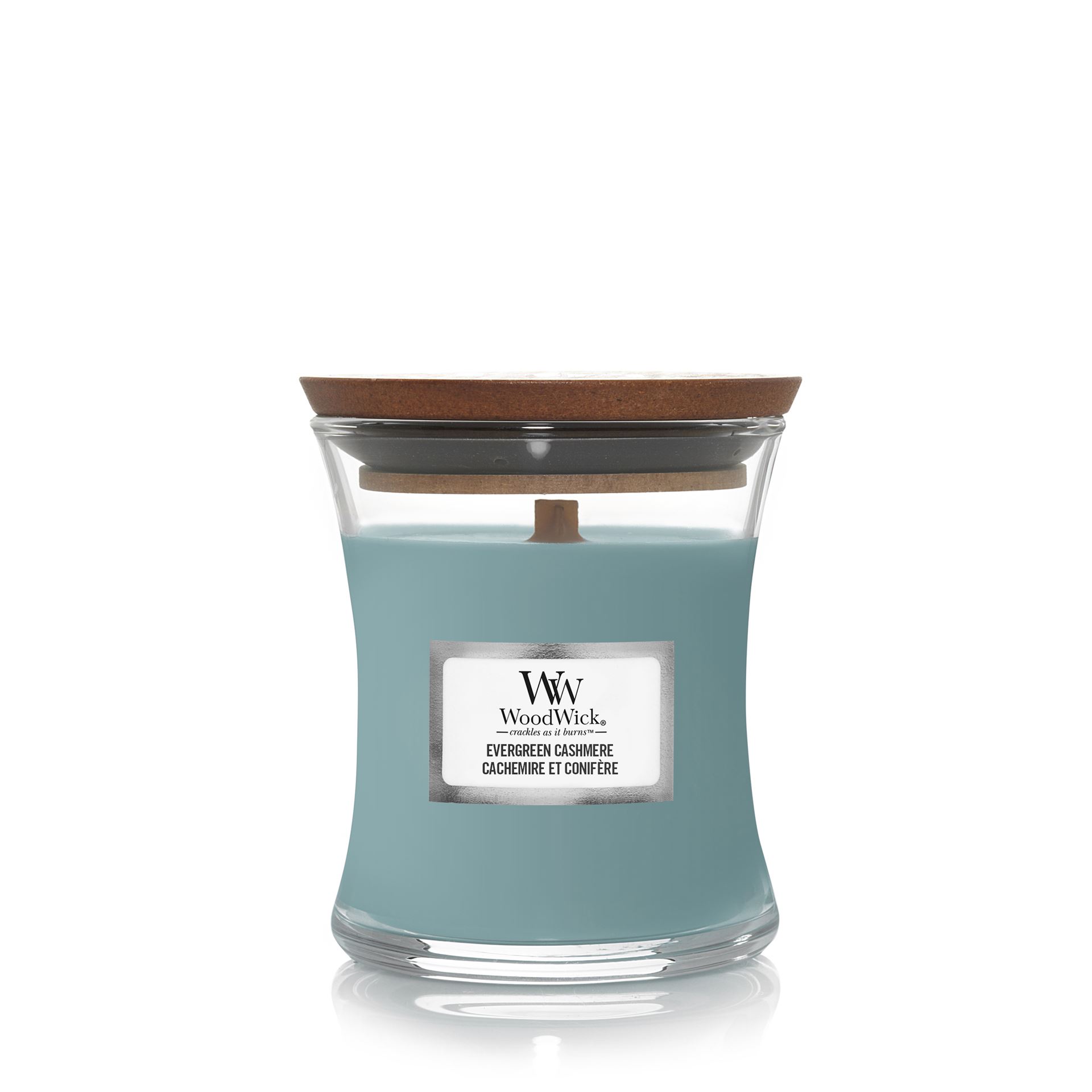 WoodWick geurkaars - Mini - Evergreen Cashmere