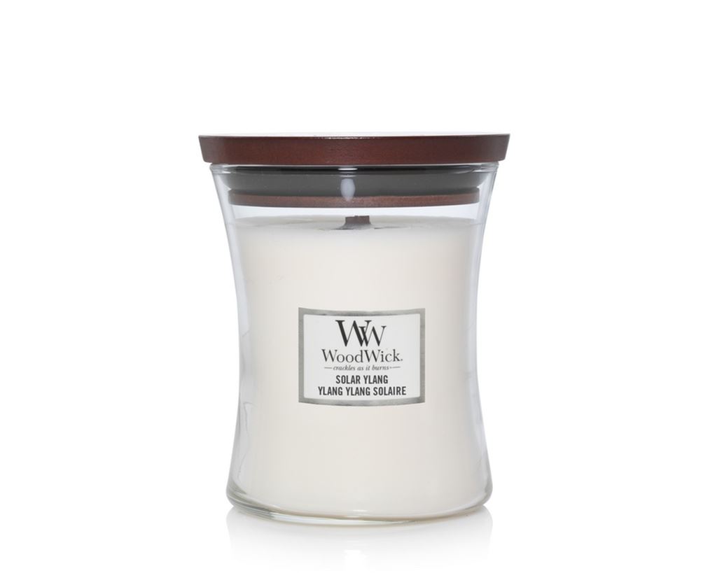 WoodWick geurkaars - Medium Hourglass - Solar Ylang afbeelding