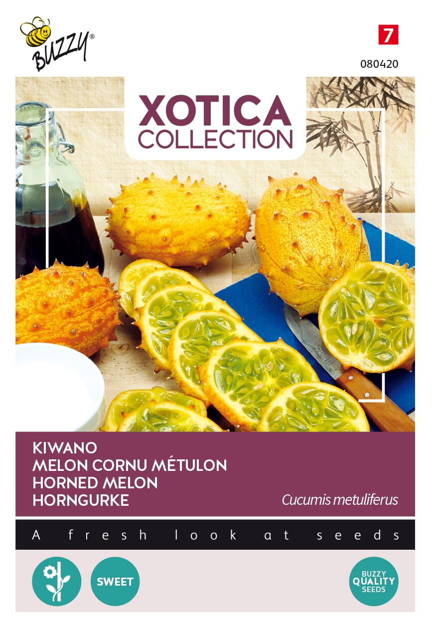 Buzzy® Xotica Kiwano zaden - Hoornkomkommer/Hoornmeloen afbeelding