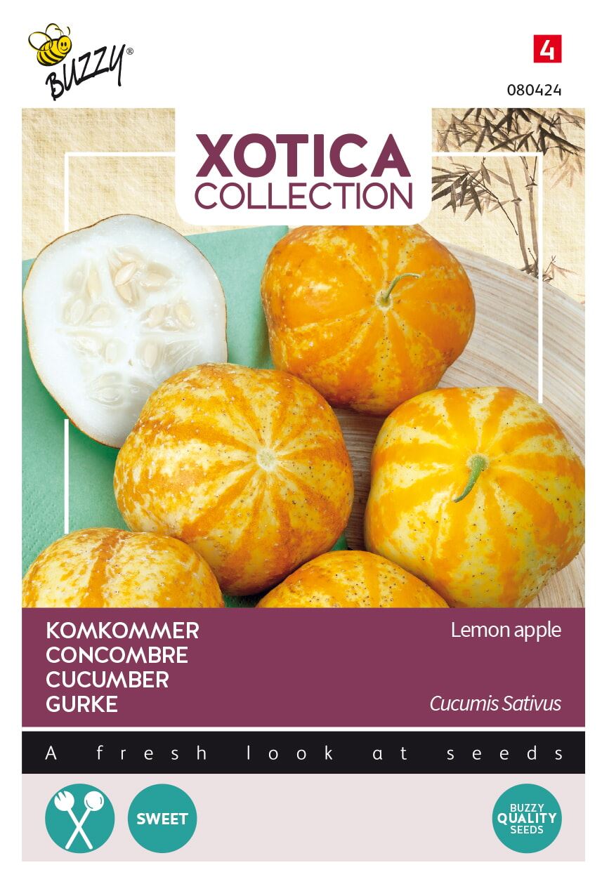Buzzy® Xotica Komkommer zaden - Lemon Apple afbeelding