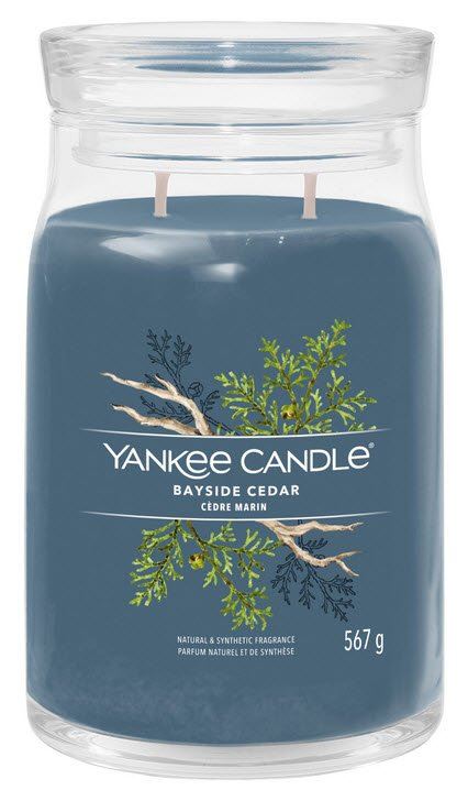 Yankee Candle geurkaars - Bayside Cedar - Signature Large Jar afbeelding