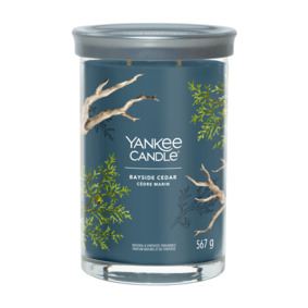 Yankee Candle geurkaars - Bayside Cedar - Signature Large Tumbler afbeelding