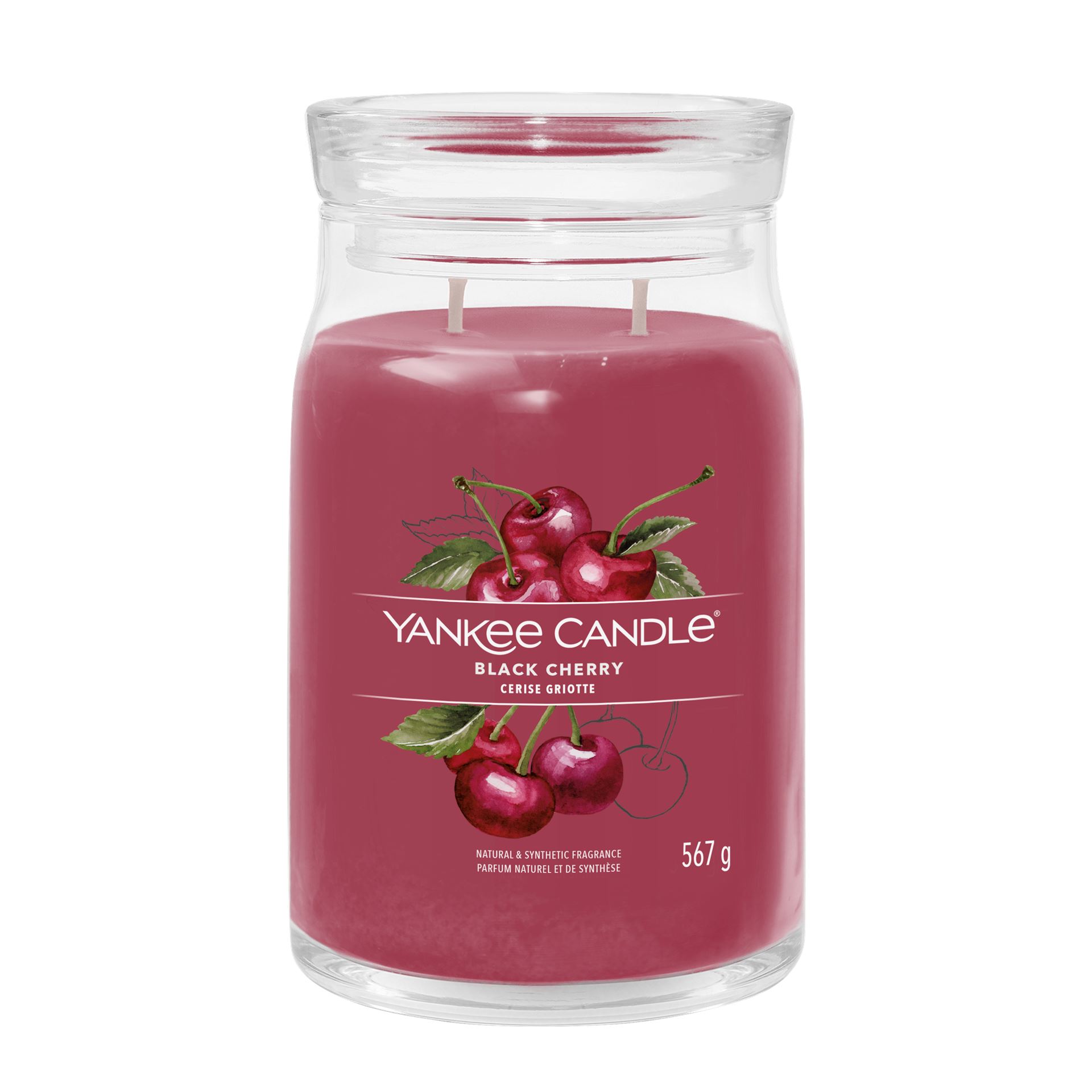 Yankee Candle geurkaars - Black Cherry - Signature Large Jar afbeelding