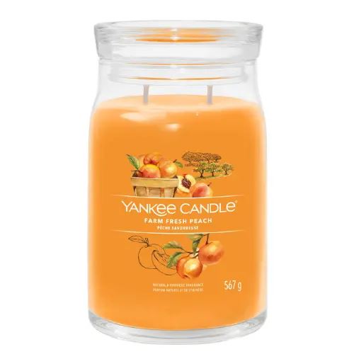 Yankee Candle geurkaars - Farm Fresh Peach - Signature Large Jar