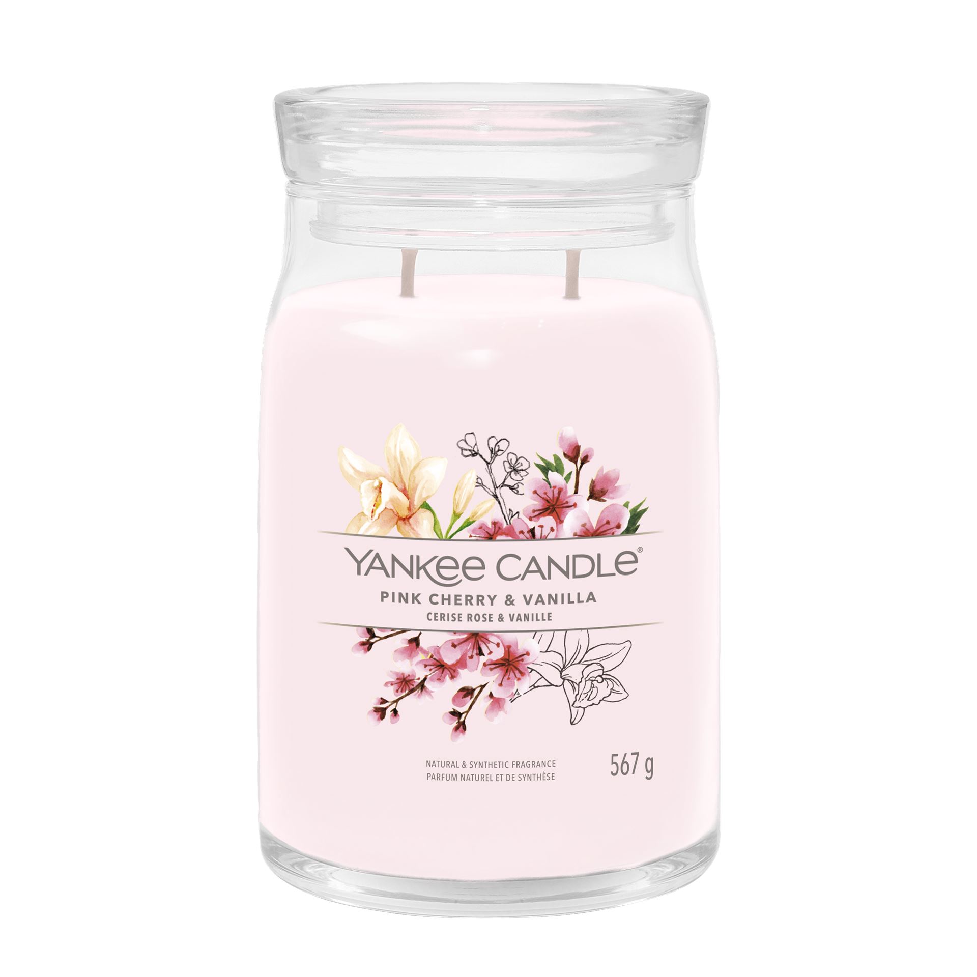 Yankee Candle geurkaars - Pink Cherry&Vanilla - Signature Large Jar afbeelding