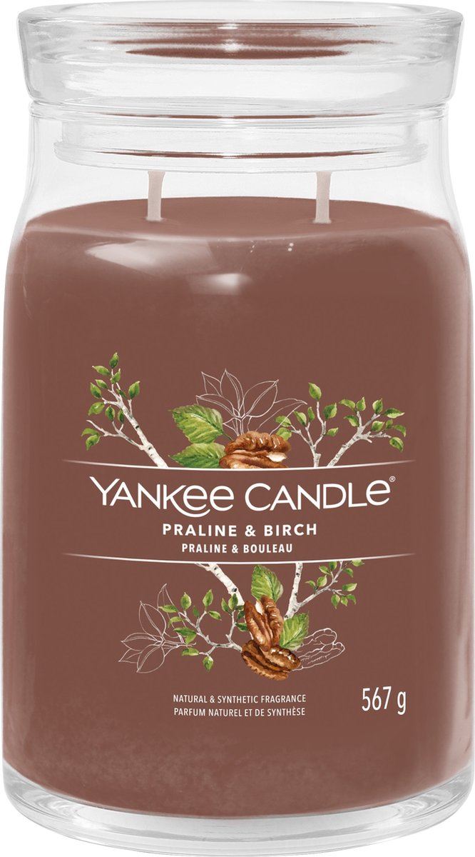Yankee Candle geurkaars - Praline&Birch - Signature Large Jar afbeelding