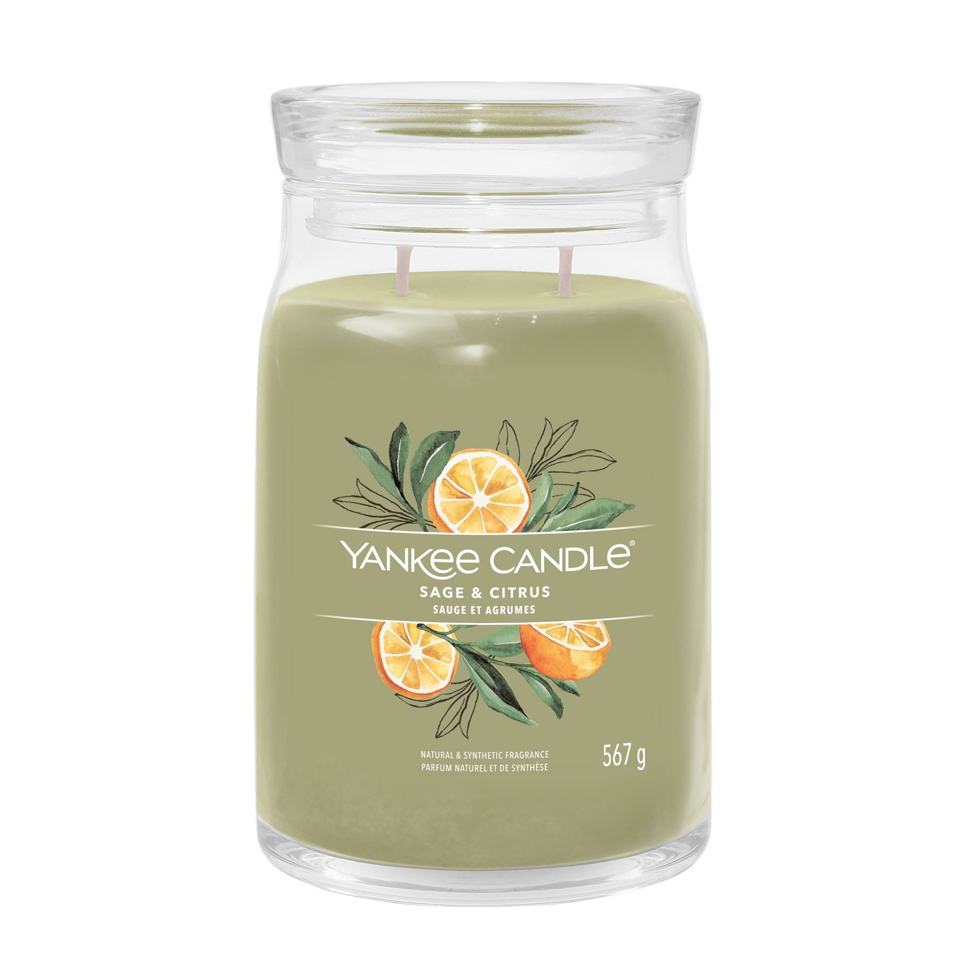 Yankee Candle geurkaars - Sage&Citrus - Signature Large Jar afbeelding