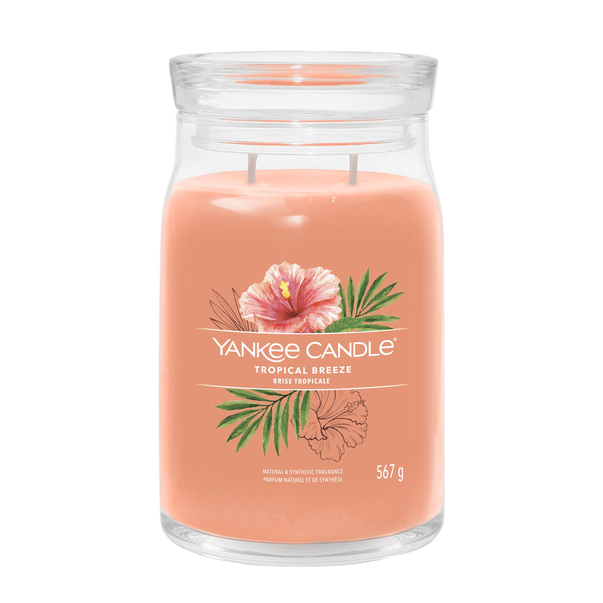Yankee Candle geurkaars - Tropical Breeze - Signature Large Jar afbeelding